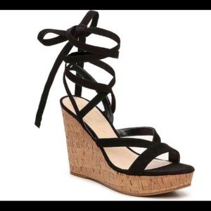 Guess Treacy Black Wedge Sandal